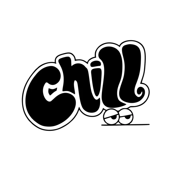 Chill Araba Stickeri 17x17 Cm Siyah ürün görseli 1