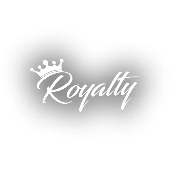Royalty Araba Stickeri 17x17 Cm Beyaz ürün görseli 1