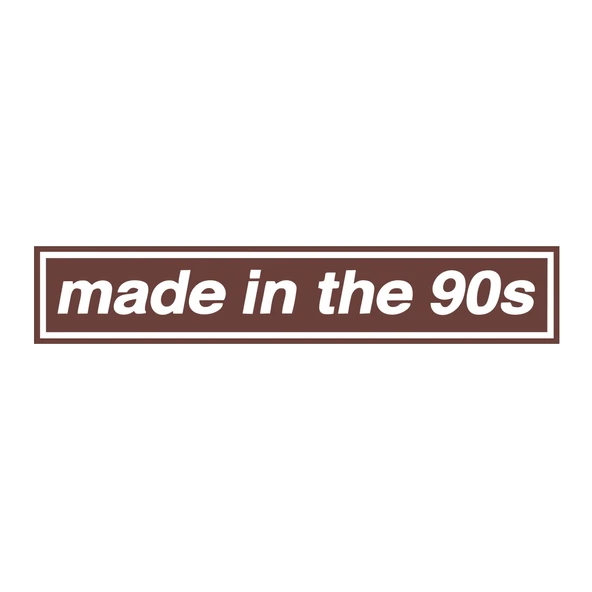 Made In the 90s Araba Stickeri 17x17 Cm Kahverengi ürün görseli 1