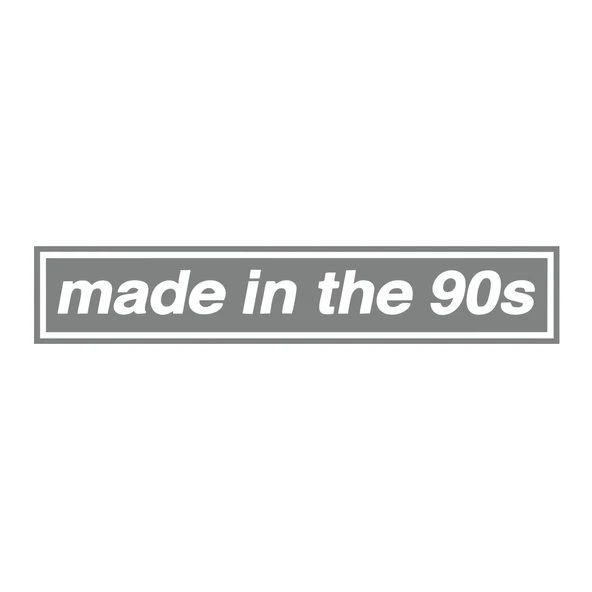 Made In the 90s Araba Stickeri 17x17 Cm Gri ürün görseli 1