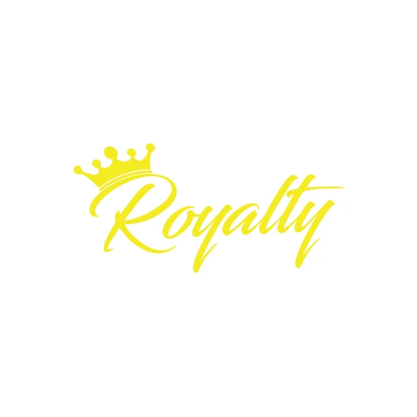 Royalty Araba Stickeri 17x17 Cm Sarı ürün görseli 1