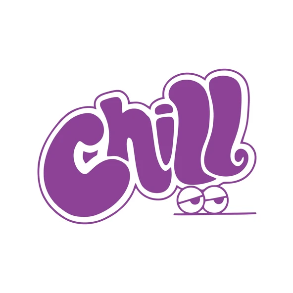Chill Araba Stickeri 17x17 Cm Mor ürün görseli 1