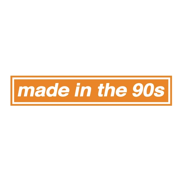 Made In the 90s Araba Stickeri 17x17 Cm Turuncu ürün görseli 1