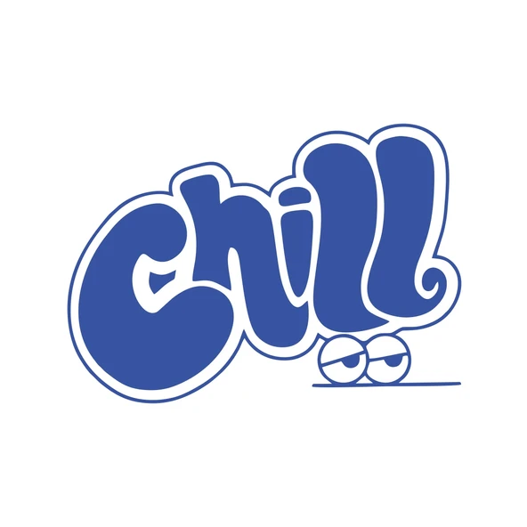 Chill Araba Stickeri 17x17 Cm Mavi ürün görseli 1