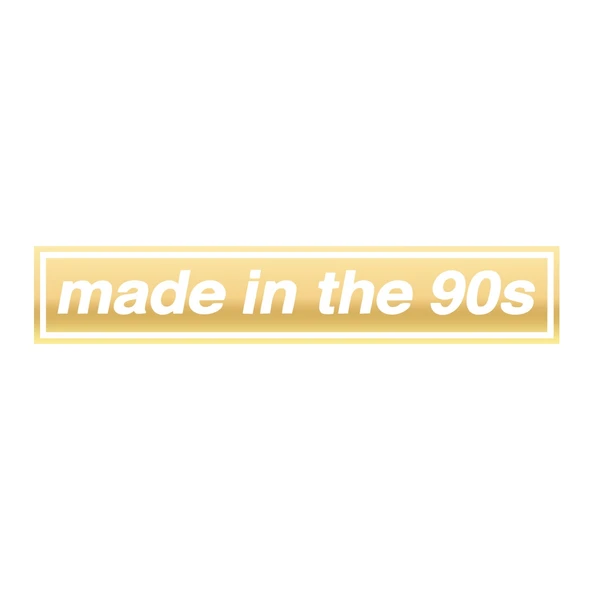 Made In the 90s Araba Stickeri 17x17 Cm Gold ürün görseli 1