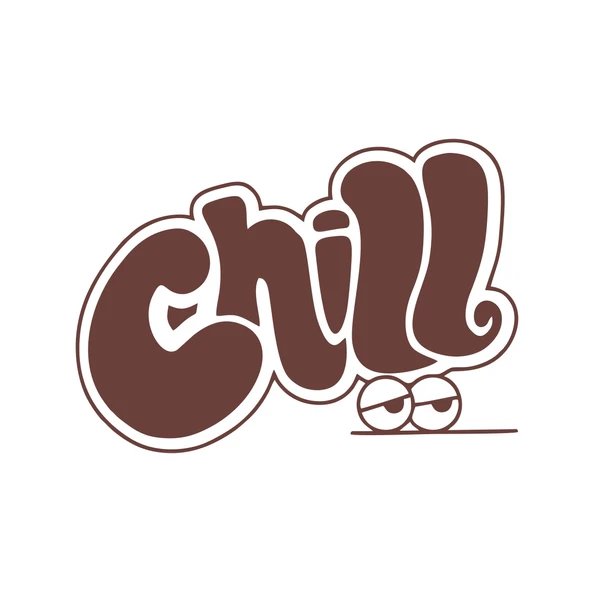 Chill Araba Stickeri 17x17 Cm Kahverengi ürün görseli 1