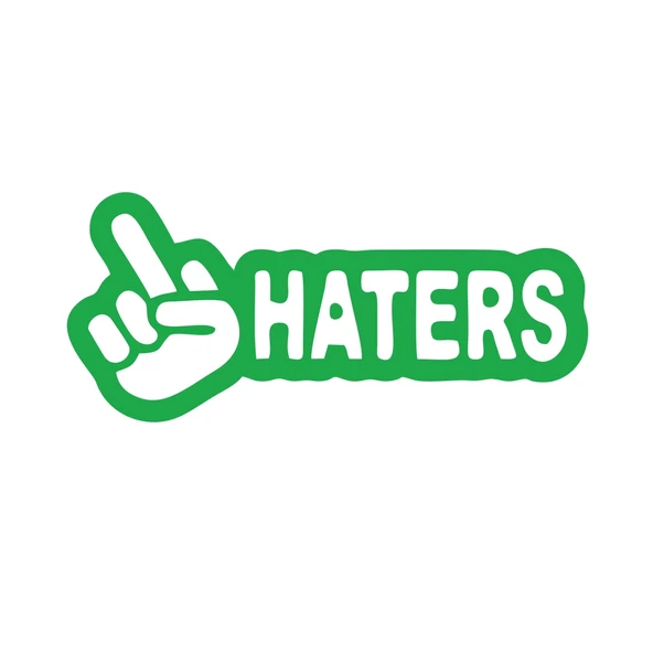 Haters Araba Sticker 17x17 Cm Yeşil ürün görseli 1