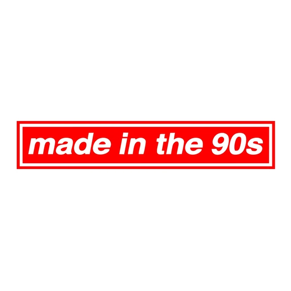 Made In the 90s Araba Stickeri 17x17 Cm Kırmızı ürün görseli 1