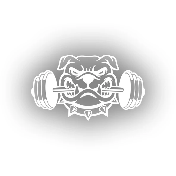 Bulldog Araba Sticker 17x17 Cm Beyaz ürün görseli 1