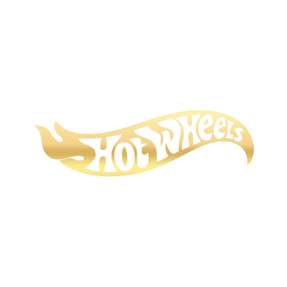 Hot Wheels Araba Stickeri 17x17 Cm Gold ürün görseli 1