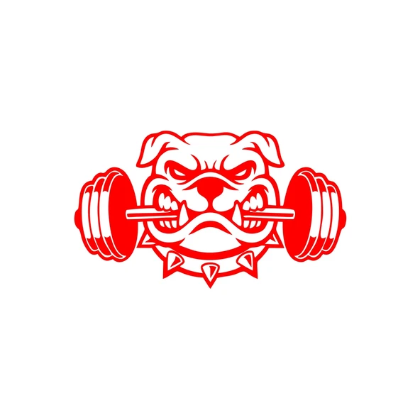 Bulldog Araba Sticker 17x17 Cm Kırmızı ürün görseli 1