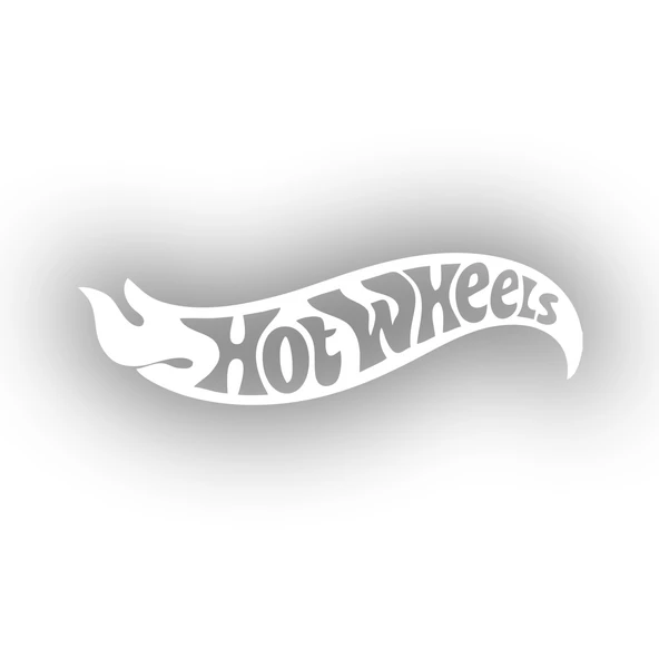 Hot Wheels Araba Stickeri 17x17 Cm Beyaz ürün görseli 1