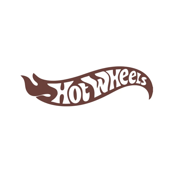 Hot Wheels Araba Stickeri 17x17 Cm Kahverengi ürün görseli 1