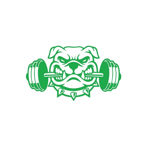Bulldog Araba Sticker 17x17 Cm Yeşil ürün görseli 1