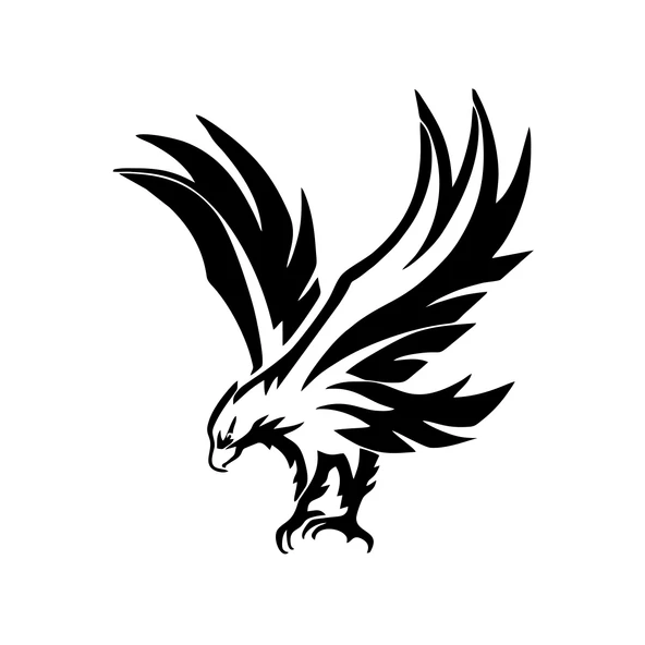 Kartal Araba Sticker 17x17 Cm Siyah ürün görseli 1