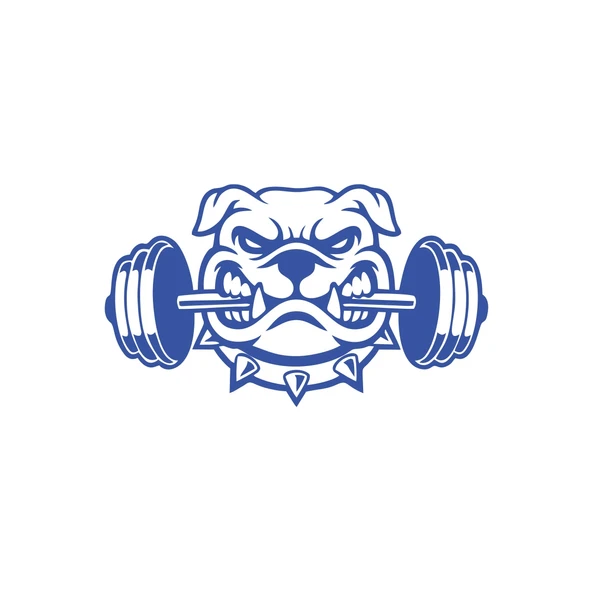 Bulldog Araba Sticker 17x17 Cm Mavi ürün görseli 1