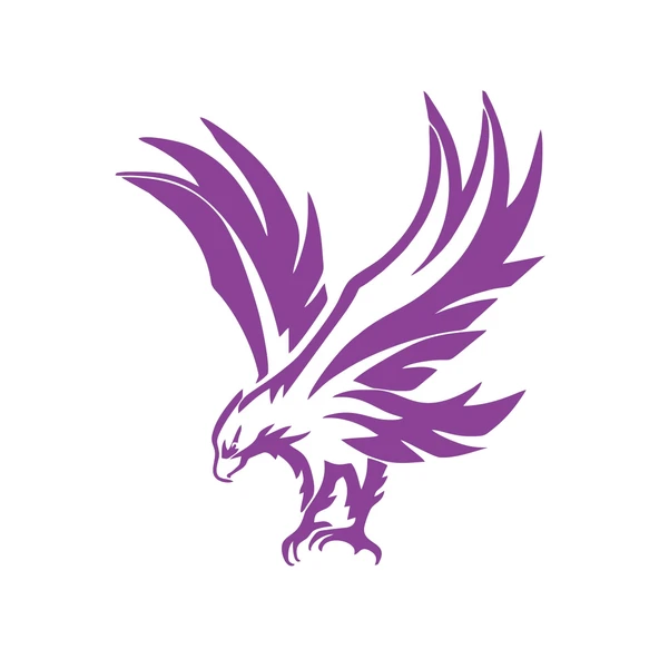 Kartal Araba Sticker 17x17 Cm Mor ürün görseli 1