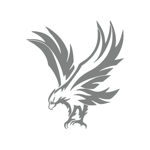 Kartal Araba Sticker 17x17 Cm Gri ürün görseli 1