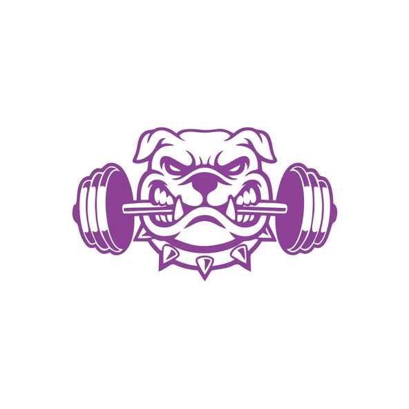 Bulldog Araba Sticker 17x17 Cm Mor ürün görseli 1