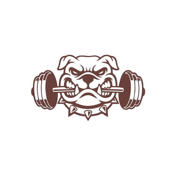 Bulldog Araba Sticker 17x17 Cm Kahverengi ürün görseli 1