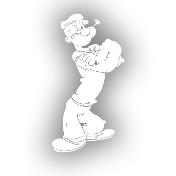 Temel Reis Araba Sticker 17x17 Cm Beyaz ürün görseli 1