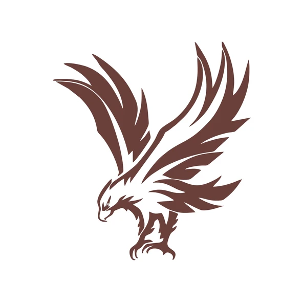 Kartal Araba Sticker 17x17 Cm Kahverengi ürün görseli 1