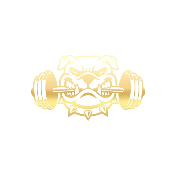 Bulldog Araba Sticker 17x17 Cm Gold ürün görseli 1