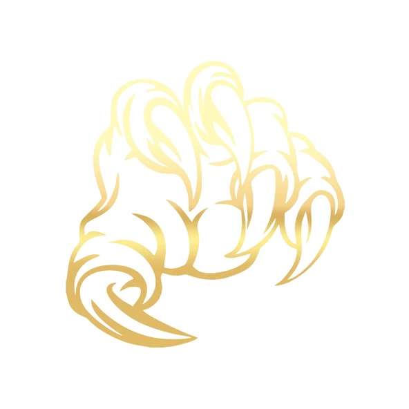 Pençe Araba Sticker 17x17 Cm Gold ürün görseli 1