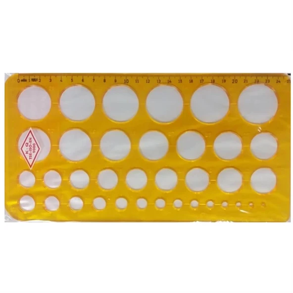 Hatas Daire Şablonu 1-35 mm 02271 ürün görseli 1