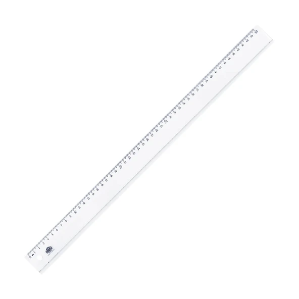 HATAS 0170 GENİŞ PLASTİK CETVEL 50cm ŞEFFAF ürün görseli 1