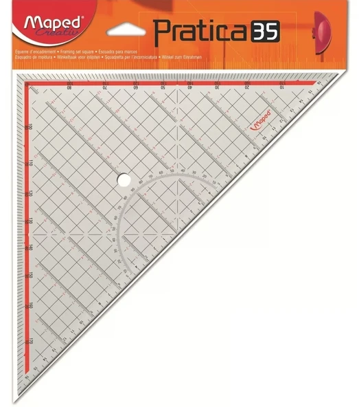 Maped Pratica Tekstil Gönyesi 35cm (Üçgen Geoderik Cetvel) ürün görseli 1