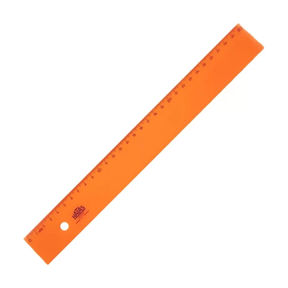 HATAS 0149 GENİŞ PLASTİK CETVEL 30cm OPAK ürün görseli 1