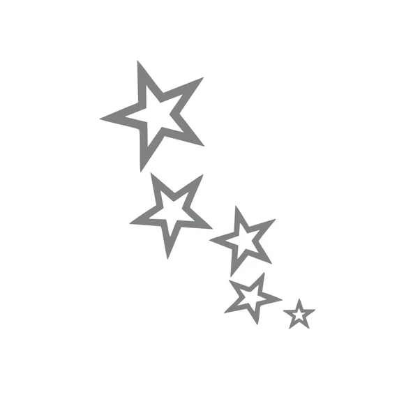 Yıldızlar Araba Sticker 17x17 Cm Gri ürün görseli 1
