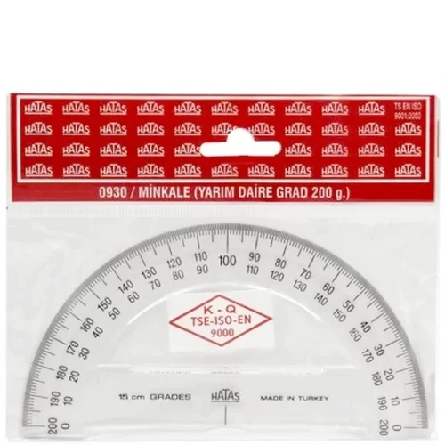 HATAS 0930 MİNKALE YARIM DAİRE 200° 15 CM. ürün görseli 1