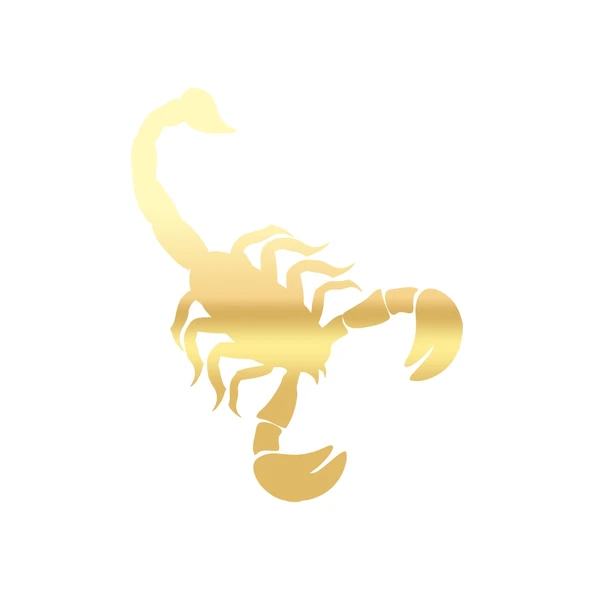 Akrep Araba Sticker 17x17 Cm Gold ürün görseli 1