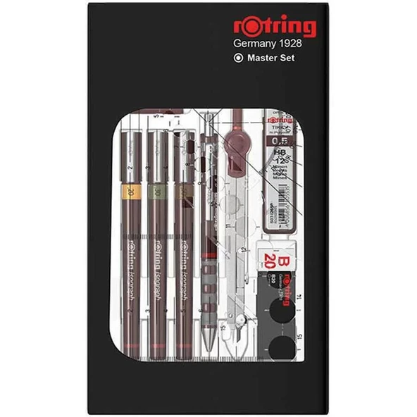 Rotring Rapido Takımı Isograf Kolej Set 3'lü Takım Pergelli ürün görseli 1