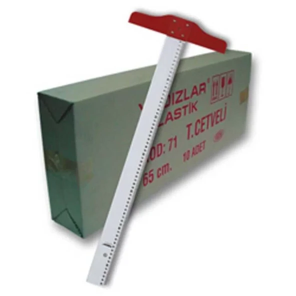 Yıldızlar Plastik T Cetveli 65 cm ürün görseli 1