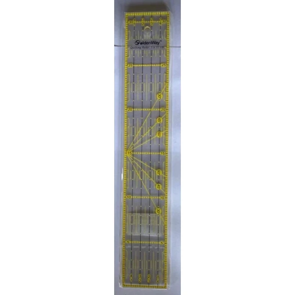 Golden Way Kapitone Cetvel 5*31cm ürün görseli 1