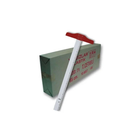 Yıldızlar Plastik T Cetveli 65 cm - Resim 2
