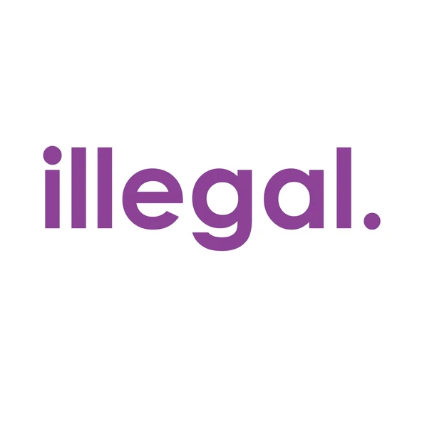 İllegal Araba Sticker 17x17 Cm Mor ürün görseli 1