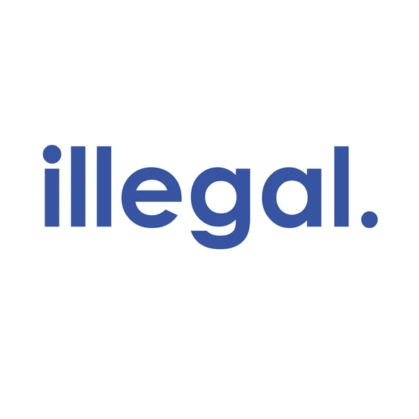 İllegal Araba Sticker 17x17 Cm Mavi ürün görseli 1