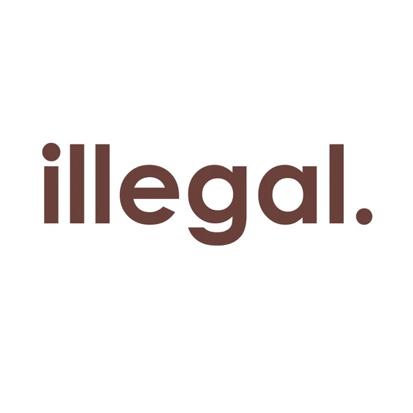 İllegal Araba Sticker 17x17 Cm Kahverengi ürün görseli 1