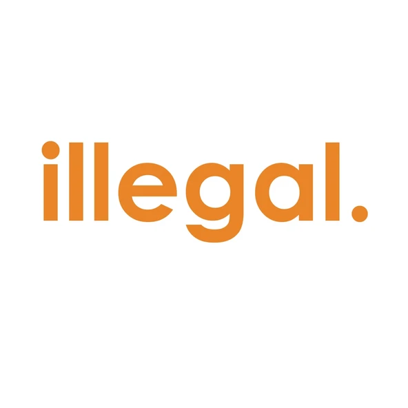 İllegal Araba Sticker 17x17 Cm Turuncu ürün görseli 1