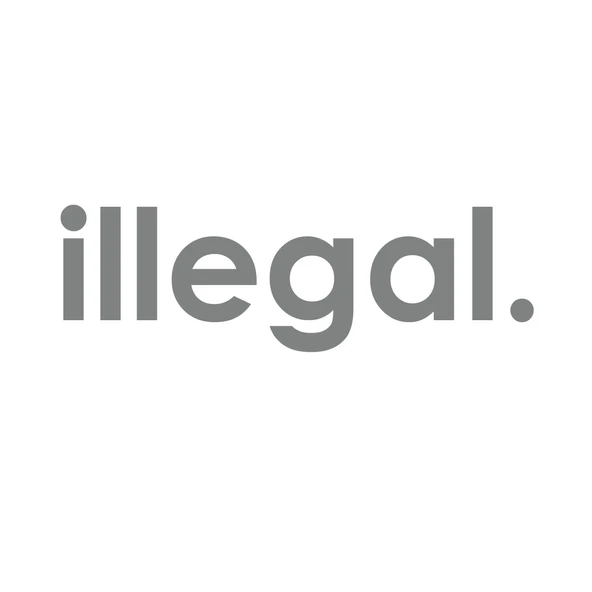 İllegal Araba Sticker 17x17 Cm Gri ürün görseli 1