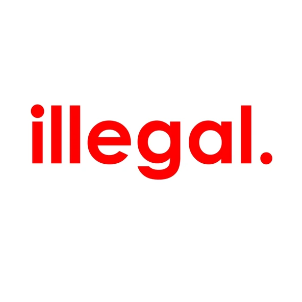 İllegal Araba Sticker 17x17 Cm Kırmızı ürün görseli 1