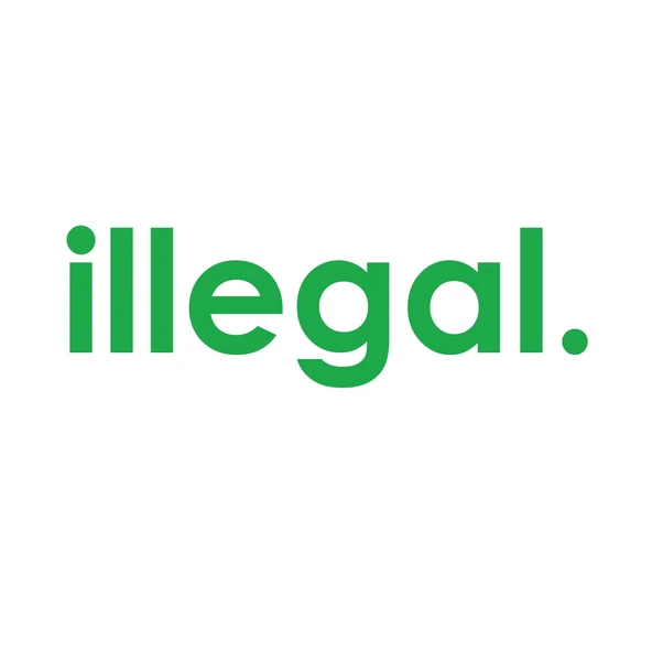 İllegal Araba Sticker 17x17 Cm Yeşil ürün görseli 1