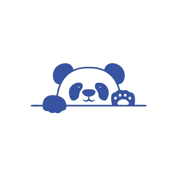 Panda Araba Sticker 17x17 Cm Mavi ürün görseli 1