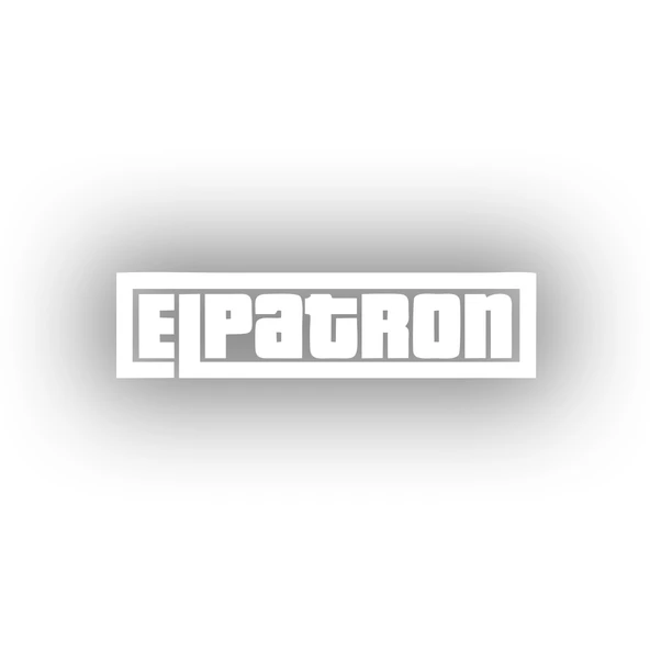 Elpatron Araba Sticker 17x17 Cm Beyaz ürün görseli 1