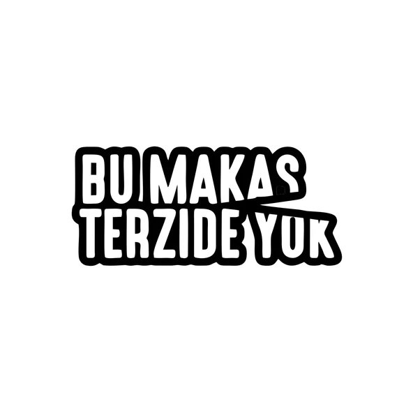 Bu Makas Terzide Yok Araba Sticker 17x17 Cm Siyah ürün görseli 1