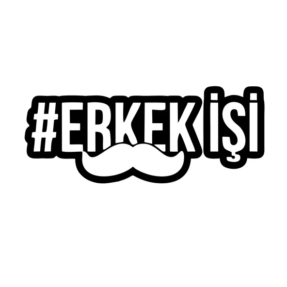 Erkek İşi Araba Sticker 17x17 Cm Siyah ürün görseli 1